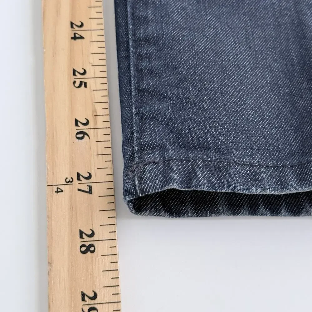 Chicos Jeans Size 00 Short (US 2) Platinum Denim Dark Wash Straight Leg Classic